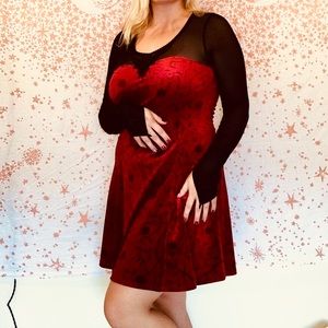 Hot Topic- ONCE Velvet Dress